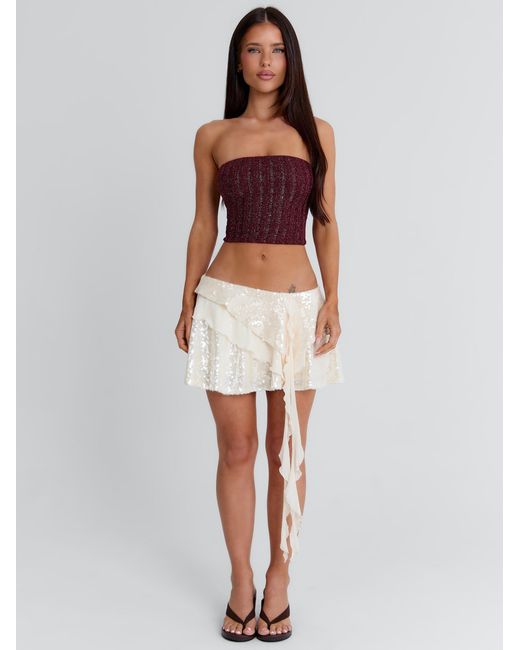 Outcast White Stacy Mini Skirt