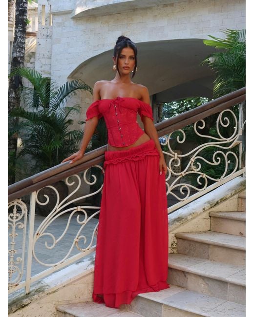 Outcast Red Lubela Corset Top