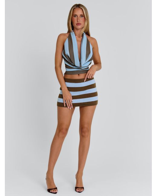 Outcast Gray Casidy Top Stripe