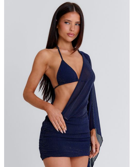 Outcast Blue Nayeli Two-Piece Mini Dress