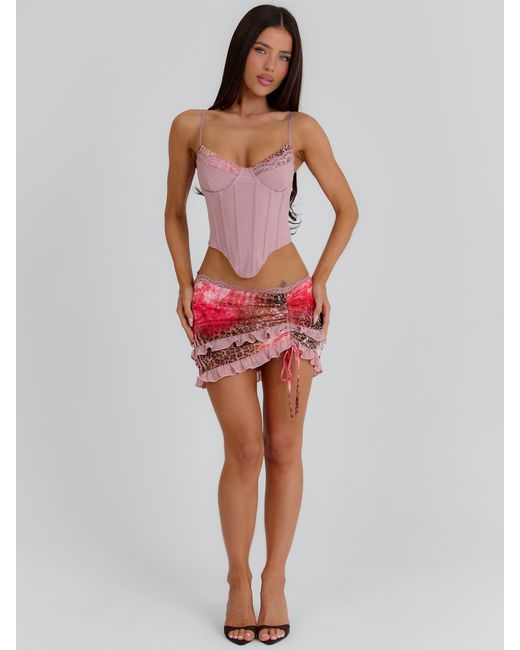 Outcast Red Nathalie Corset Top Ella
