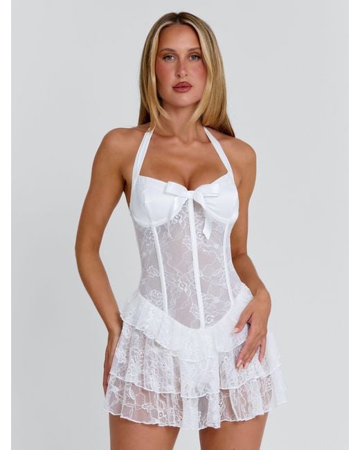 Outcast White Elyza Mini Dress