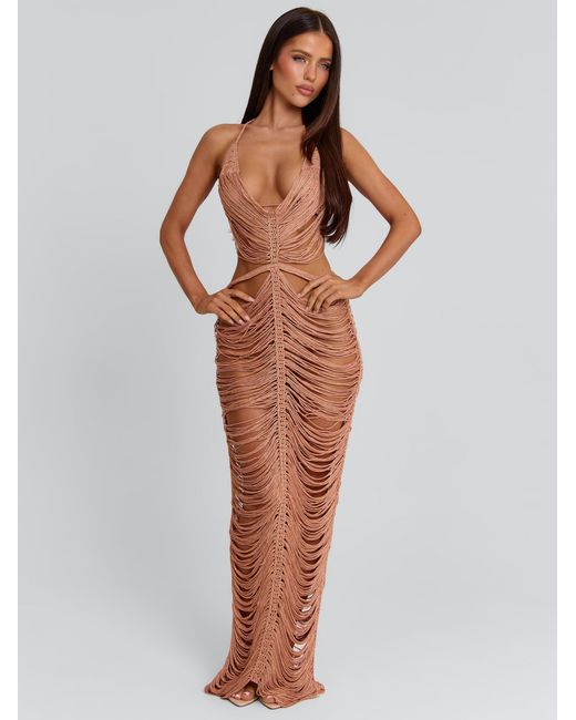 Outcast Pink Kaelani Maxi Dress Rose
