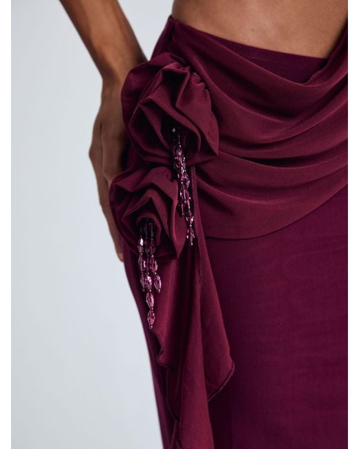 Outcast Red Raer Maxi Dress Burgundy