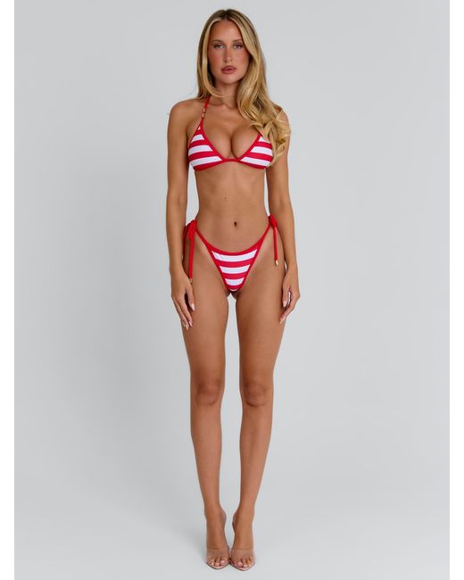 Outcast Multicolor Nicolette Bikini Top Stripe