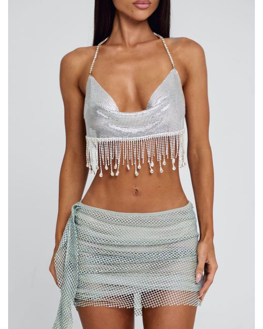 Outcast Gray Evane Mini Skirt