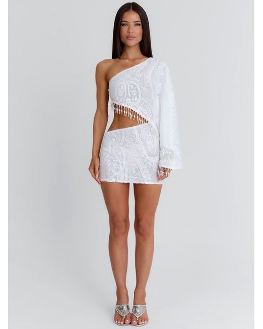 Outcast White Jannelle Mini Dress