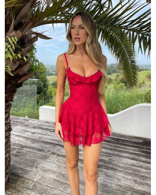 Outcast Red Dylan Mini Dress