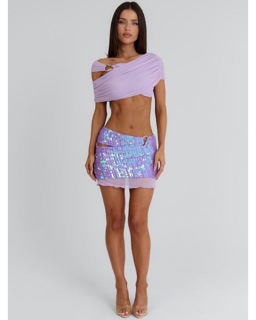 Outcast Purple Bryn Mini Skirt