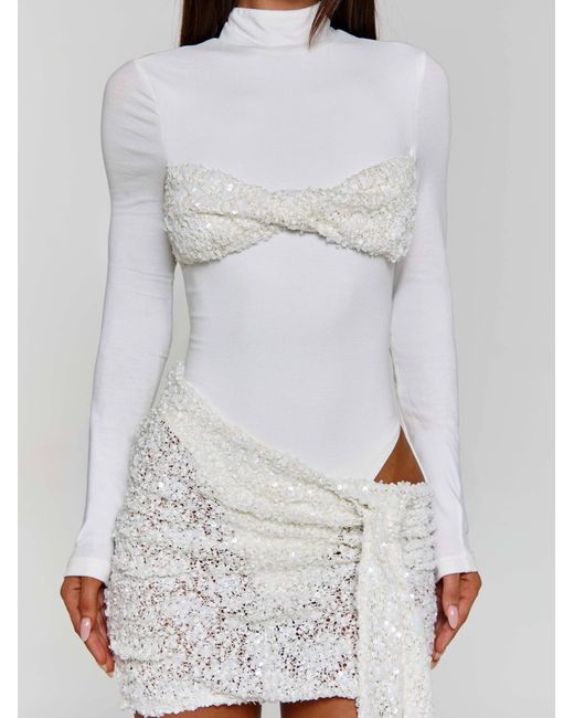 Outcast White Indie Mini Dress