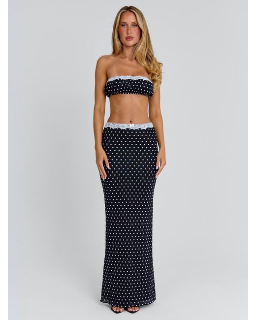 Outcast White Cali Top Polka Dot