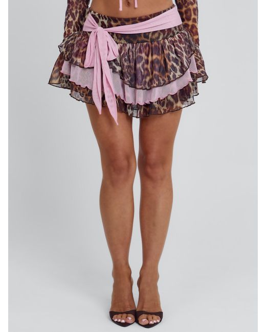 Outcast Multicolor Ciela Mini Skirt Midnight Haze