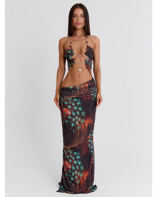 Outcast Blue Arely Maxi Dress Garda