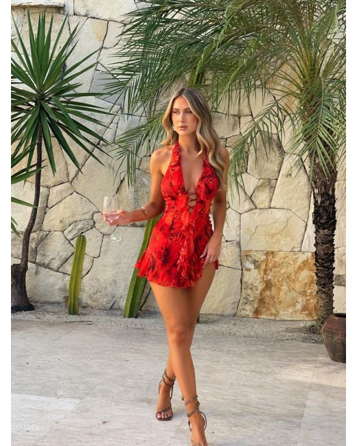 paisley halter mini dress Hemant and Nandita Halter Mini Dress | Print | Size S