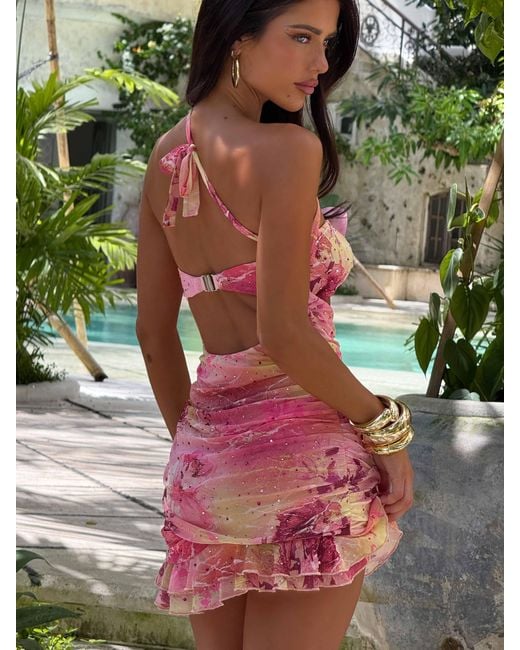 Outcast Rosi Mini Dress Karmyn in Pink | Lyst Outcast Rosi Mini Dress Karmyn in Pink | Lyst