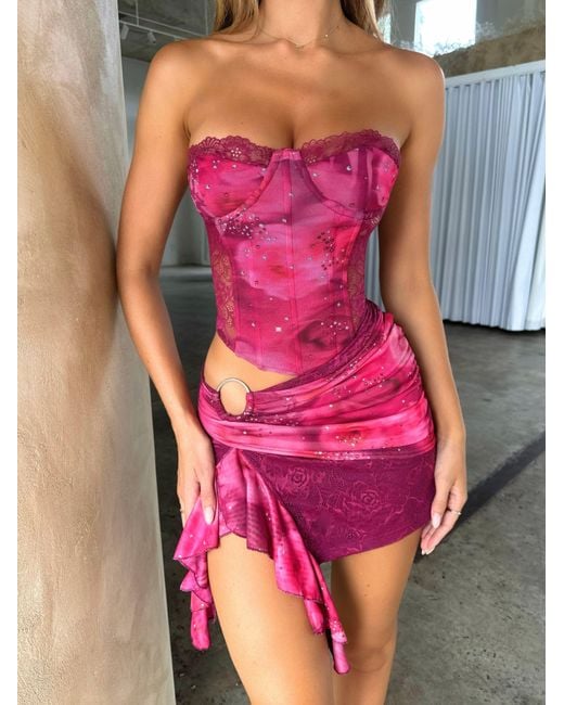 Outcast Pink Jasmina Mini Dress J'Adore