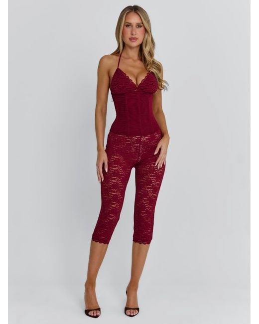 Outcast Brown Cendre Playsuit Burgundy