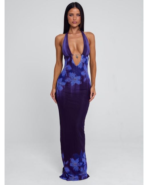 Outcast Blue Wolfe Maxi Dress Baja