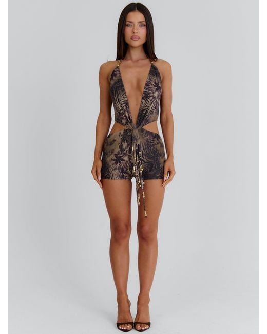 Outcast Blue Luz Playsuit Sylvia