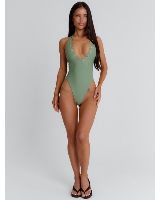 Outcast Green Melia One Piece Swim