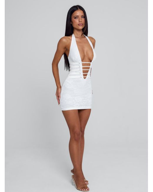 Outcast White Sawyer Mini Dress