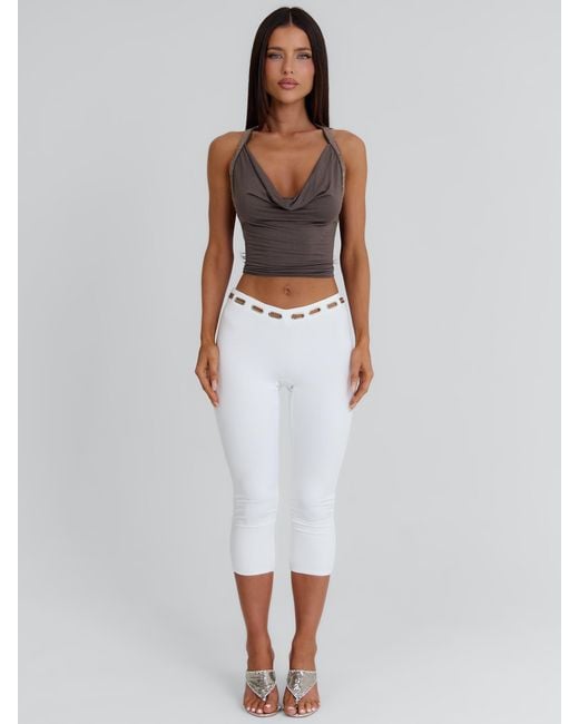 Outcast White Azul Capri Pants