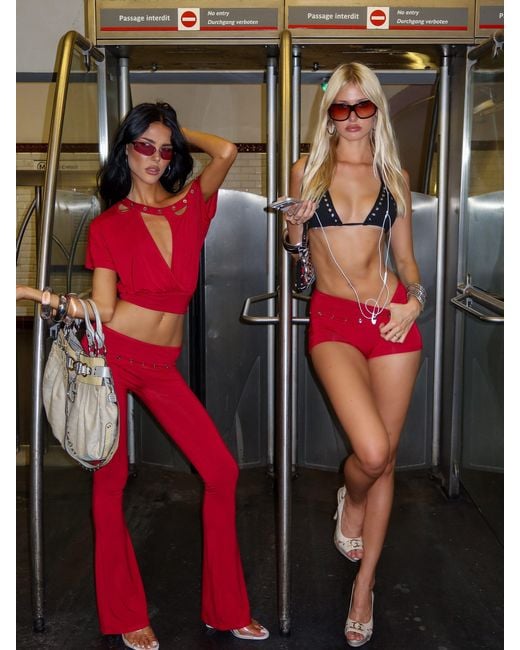 Outcast Red Janiya Pants