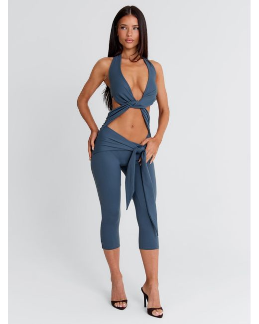 Outcast Brown Eugenia Capri Jumpsuit Slate