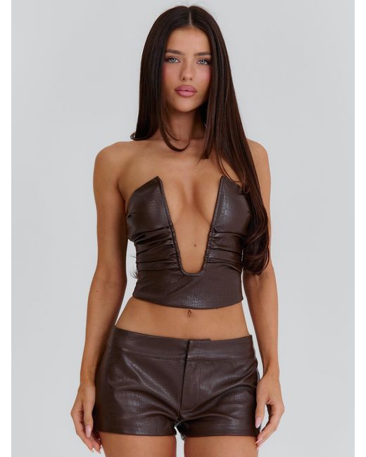 Outcast Brown Whitny Shorts Chocolate