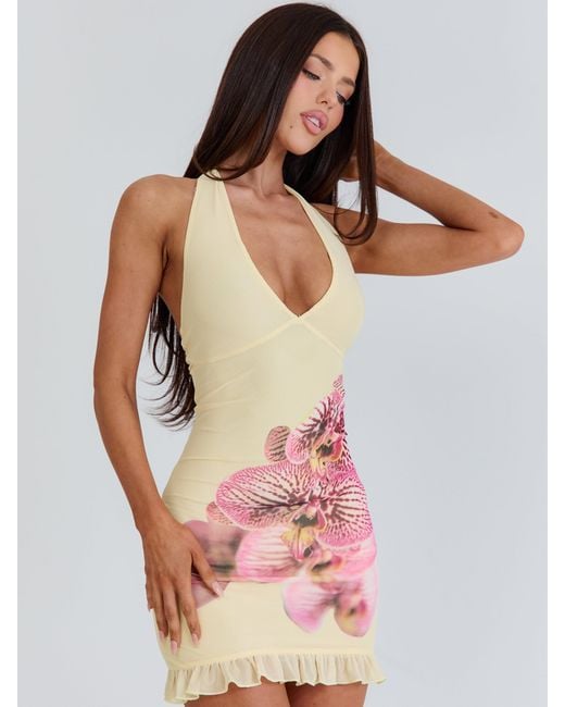 Outcast Yellow Brendai Mini Dress Baby
