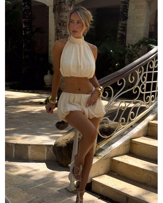 Outcast Green Anahi Mini Skirt Buttercream