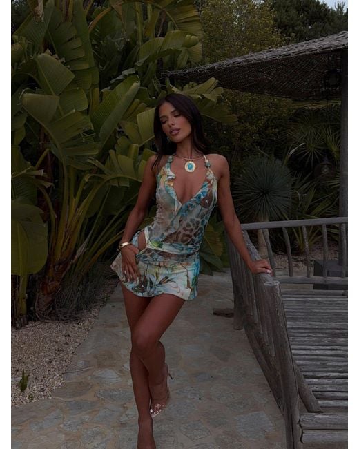 knee length dresses for ladies India Mini Dress Teal main image 0