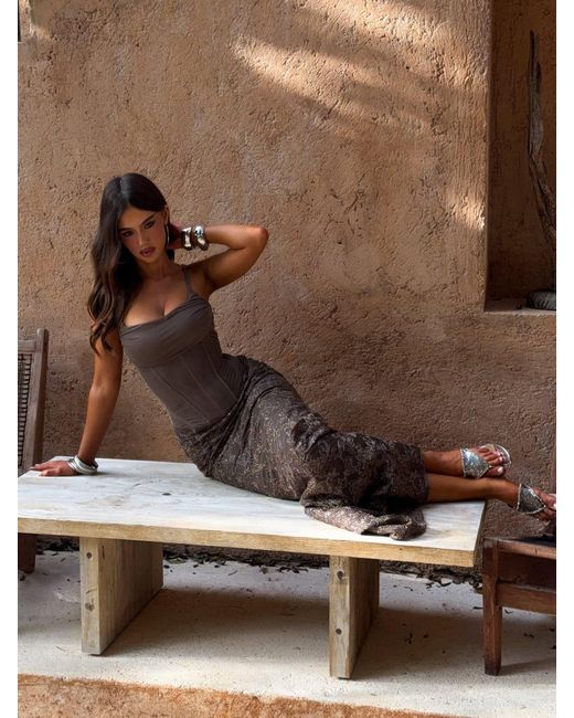Outcast Brown Hadlai Maxi Dress