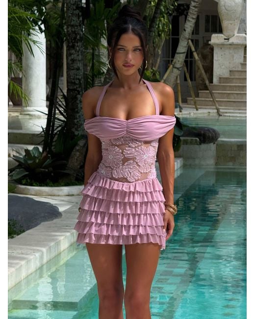 knee length dresses for ladies Chella Sleeveless Mini Dress Dusty Pink main image 1