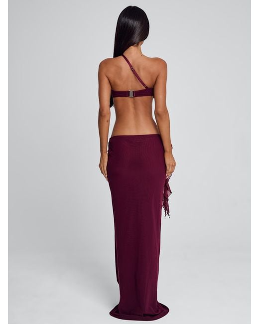 Outcast Red Raer Maxi Dress Burgundy