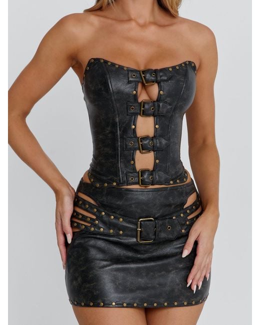 Outcast Gray Rodeo Top Dark