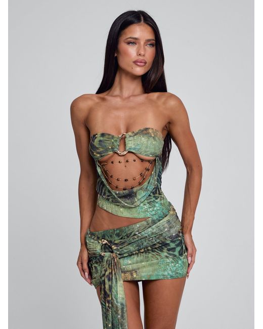 outcast green dress Martina Mini Dress Green