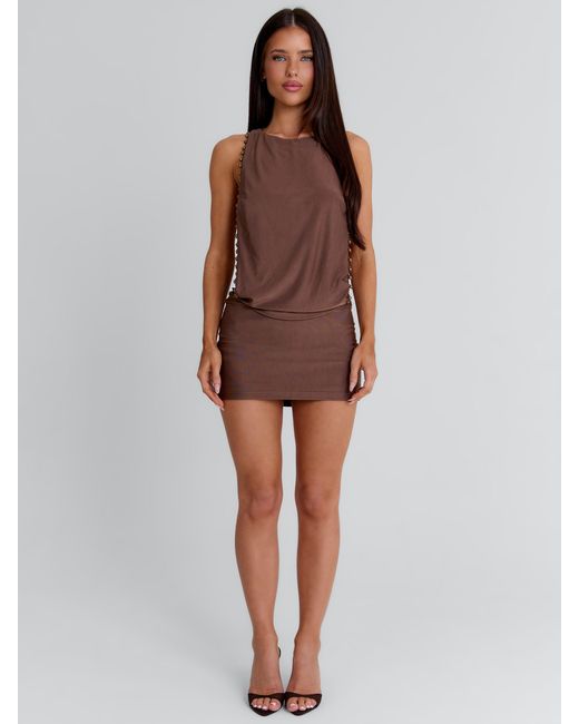 Outcast Brown Magi Mini Dress
