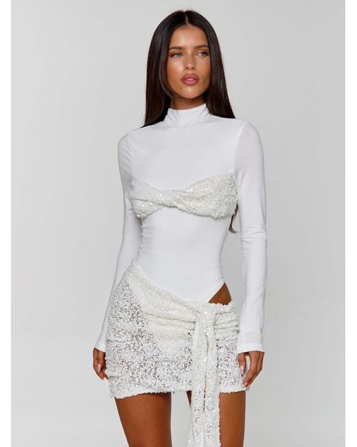 Outcast White Indie Mini Dress