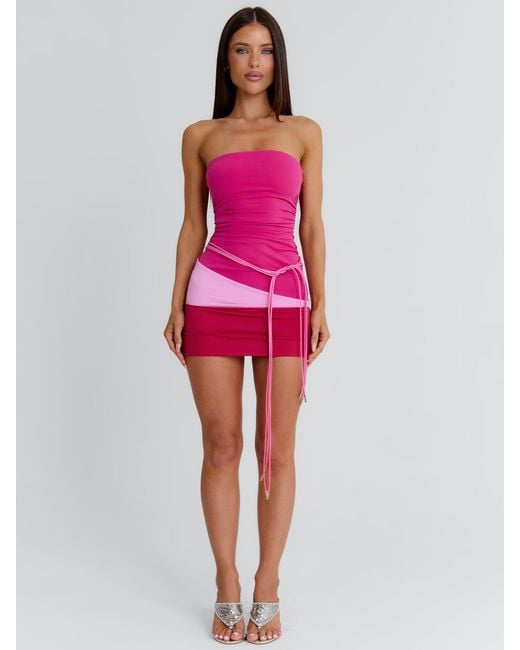 Outcast Pink Hillary Mini Dress