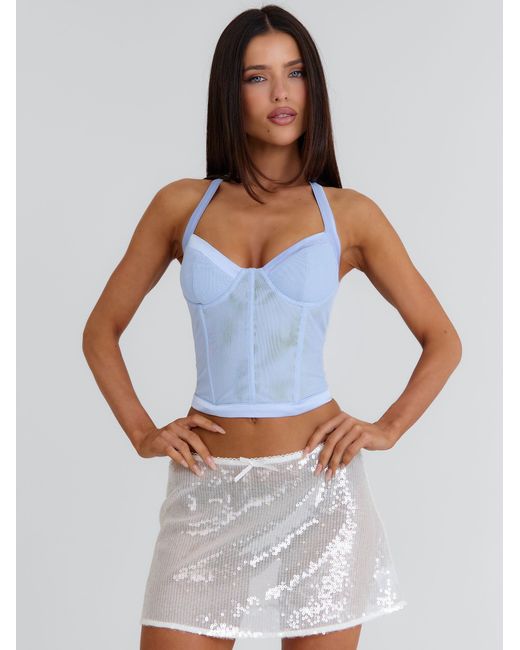 Outcast White Ireland Corset Top Ice