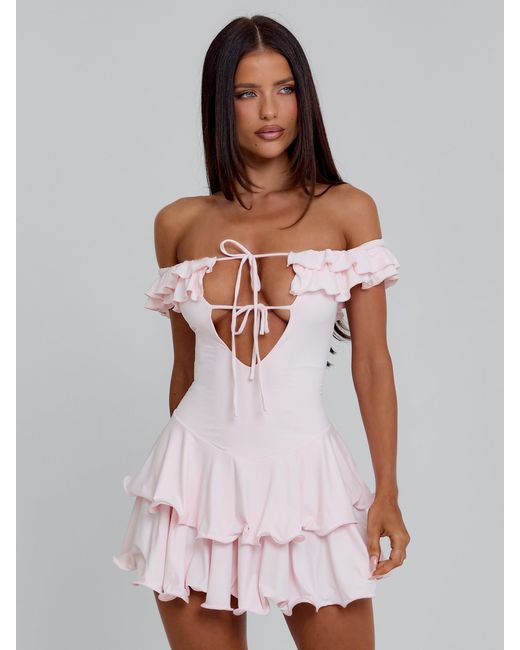 Outcast White Lorraine Mini Dress