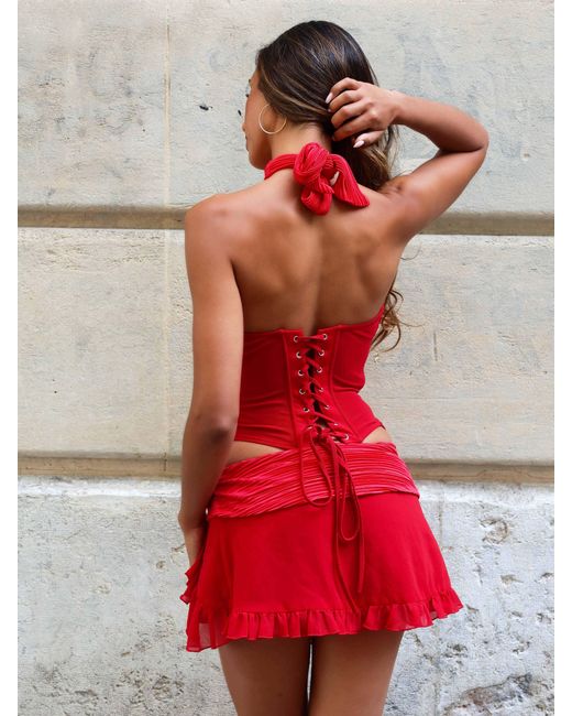 Outcast Red Baheria Top
