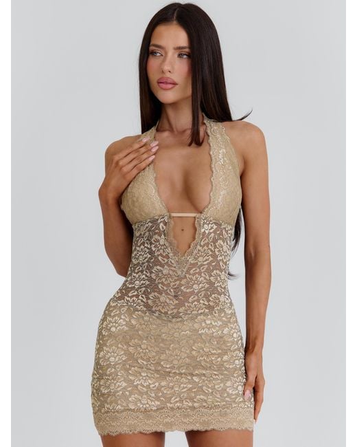 Outcast Natural Emelia Mini Dress