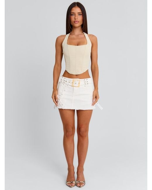 Outcast White Novai Mini Skirt
