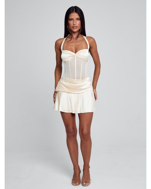 Outcast White Carmin Mini Dress Ivory