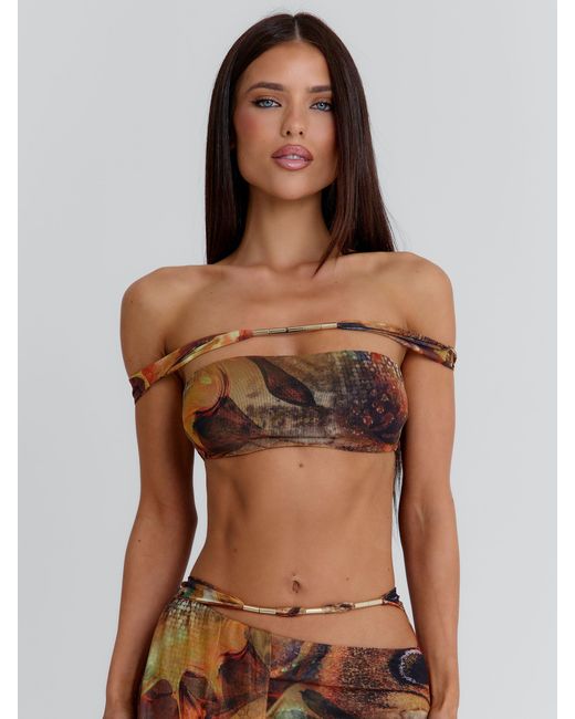 Outcast Brown Estrella Crop Top Talula