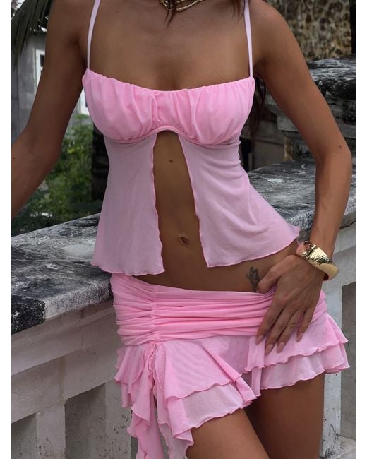 Outcast Pink Noella Mini Skirt Baby