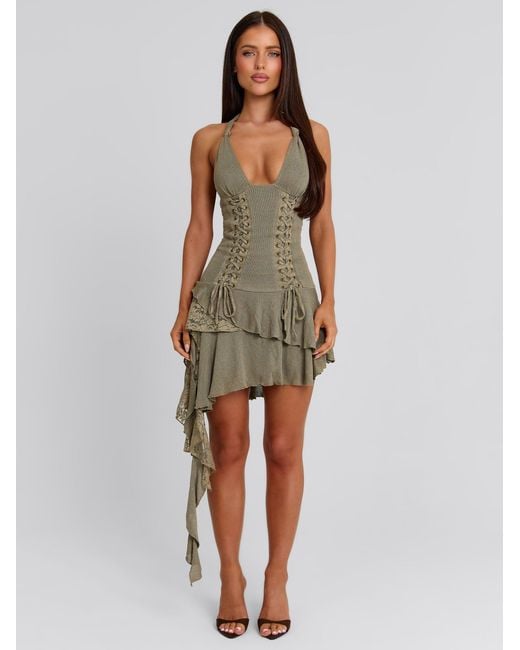 outcast green dress Kamari Mini Dress Green