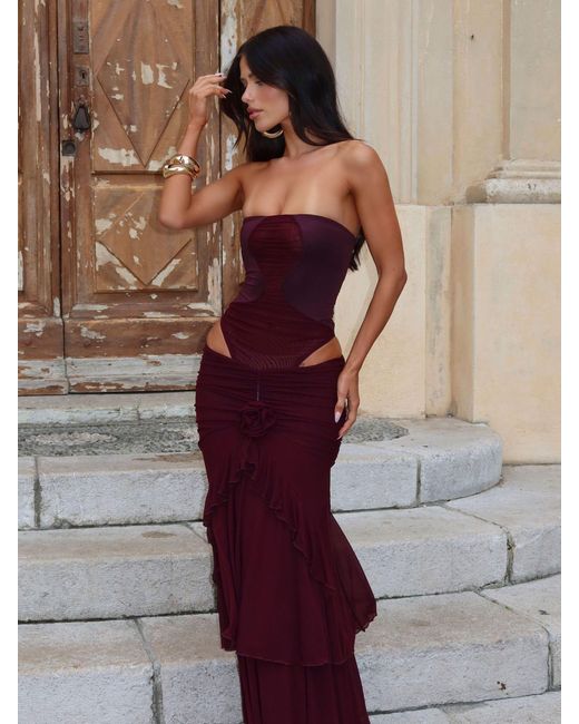 Outcast Purple Roe Bodysuit Dark Mauve